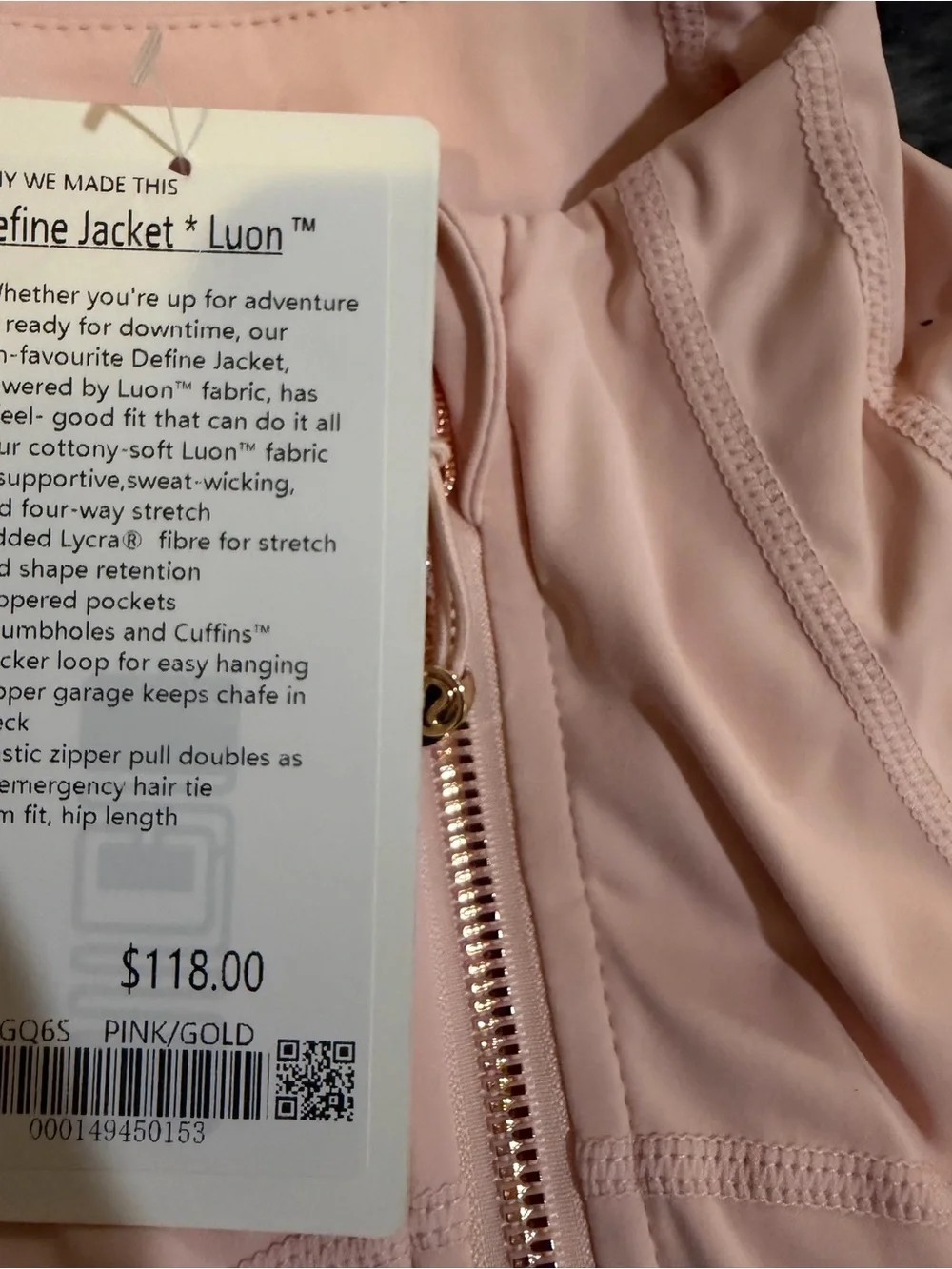 Lululemon pink set Jacket + Shorts - Picture 7 of 8